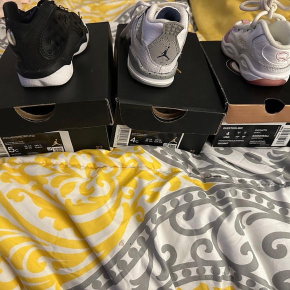 3 pair toddler shoes 2 pair Jordan’s I pair Reebok’s - Picture 4 of 4